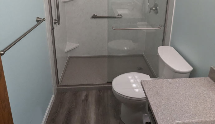 Basement bathroom