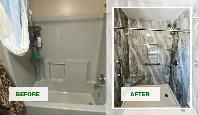 bathroom remodeling before after comparison