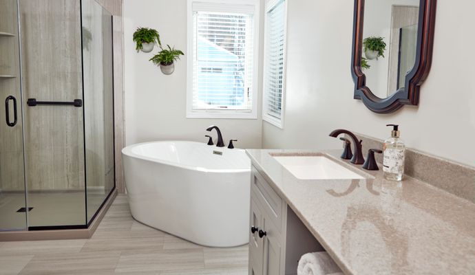 Newly remodeled bathroom