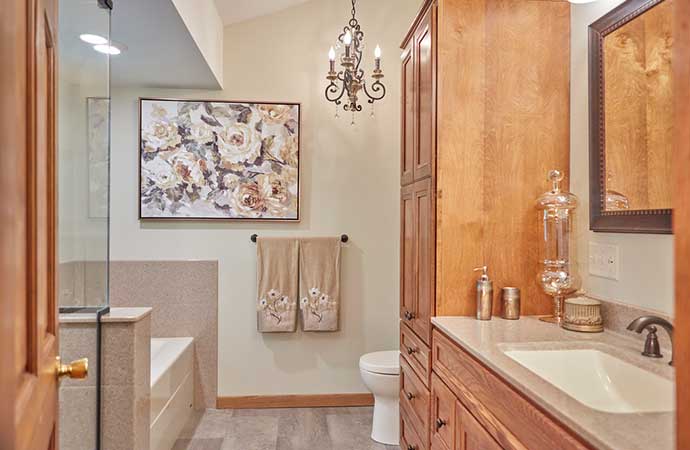 Master bathroom remodel in champlin