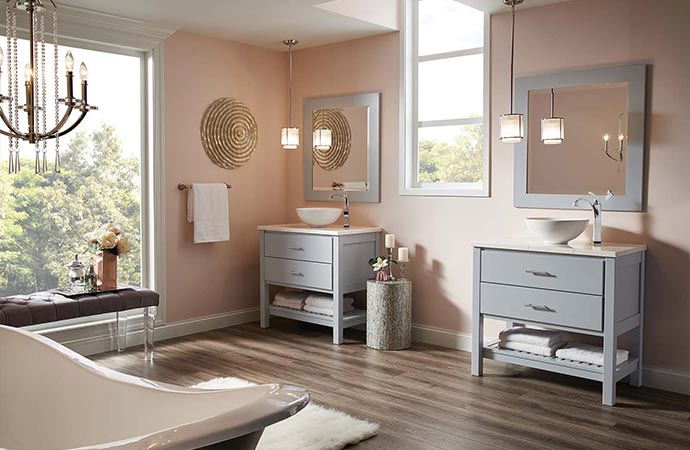 Spacious Room with Matching Vanities