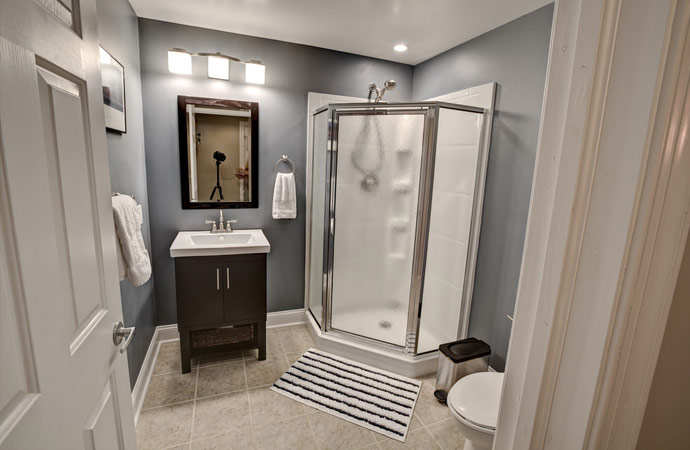 Basement Bathroom Remodel In Minneapolis Mn Great Lakes Home Renovations - Can A Bathroom Be Put In Basement Germany