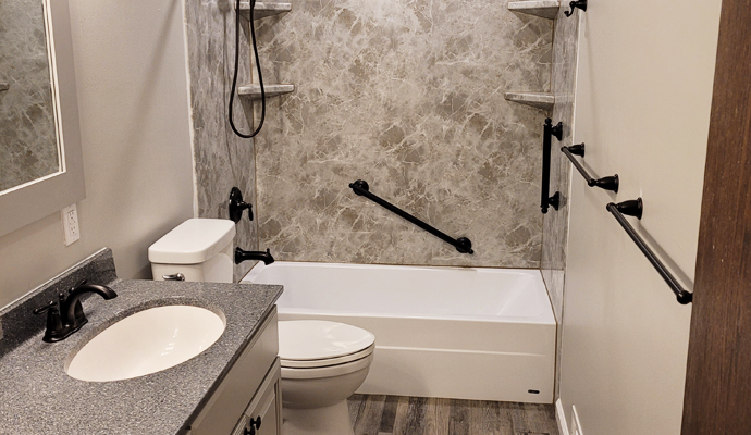 Beautifully remodeled bathroom