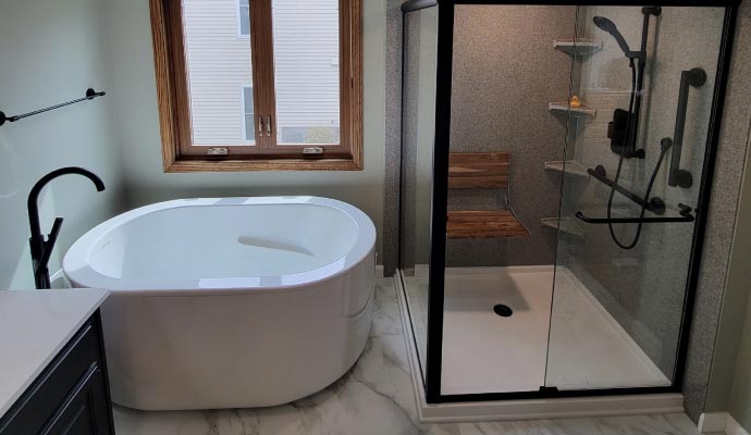 clean and modern bathroom