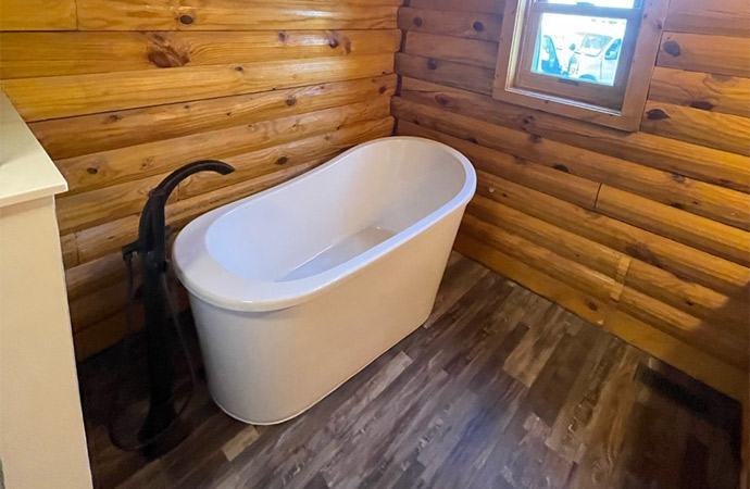 Installed custom Bathtub