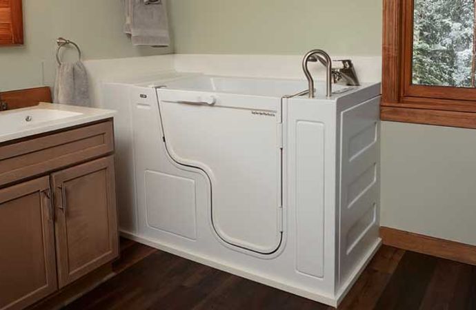 Newly installed walk-in tub Newly installed walk-in tub