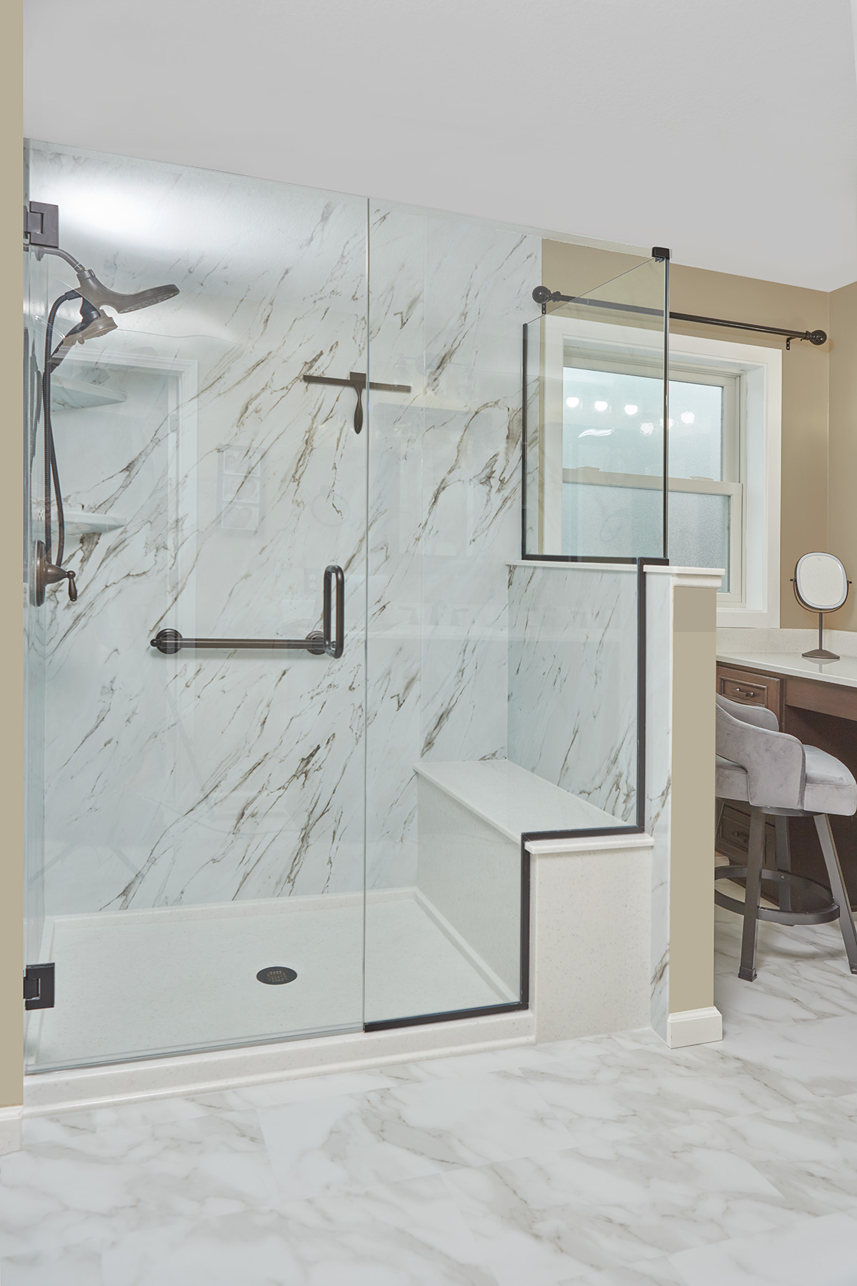 Shower with Bench