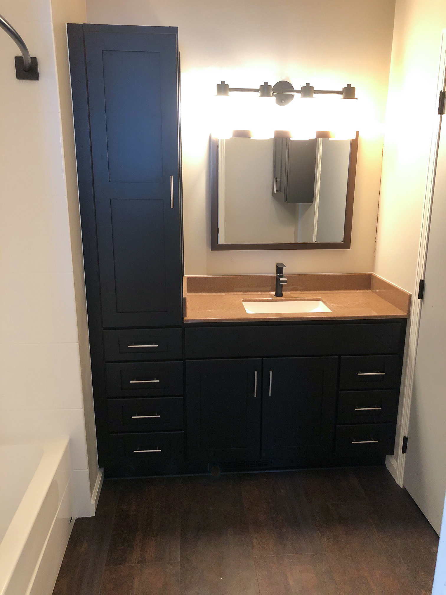 Modern Full Bathroom Remodel in Rochester