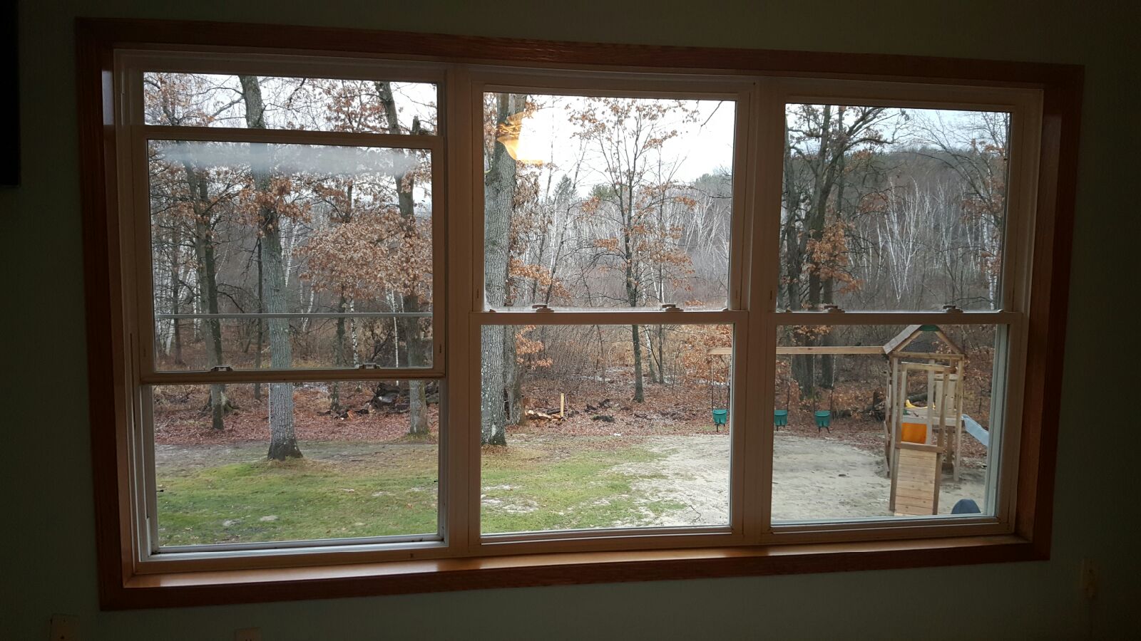 BEFORE - Old window with seal failure (you can tell by fogged up glass)