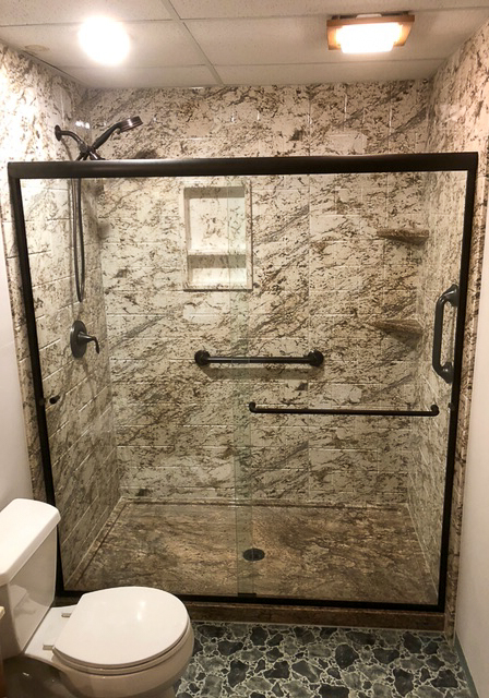 Small Shower to Large Walk-in Shower Remodel