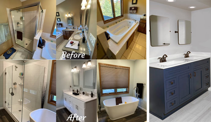 bathroom remodeling before after comparison