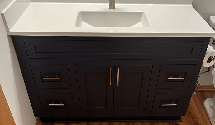Modern black bathroom vanity Modern black bathroom vanity