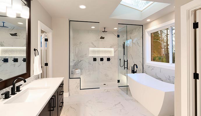 modern remodeled bathroom