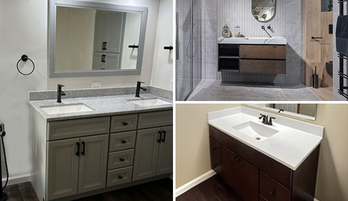 Modern bathroom vanity design categories