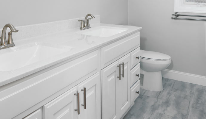 A remodeled bathroom