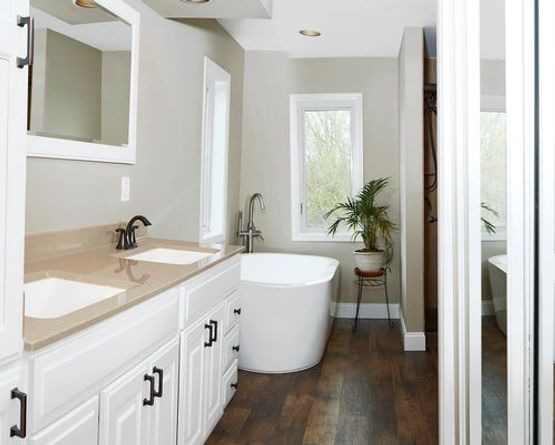Remodeled master bathroom