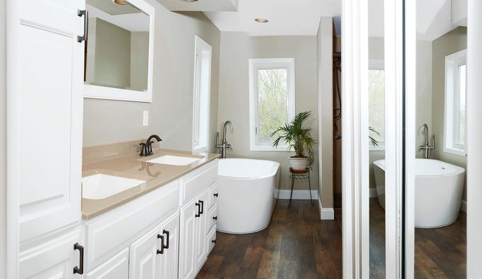 Remodeled master bathroom