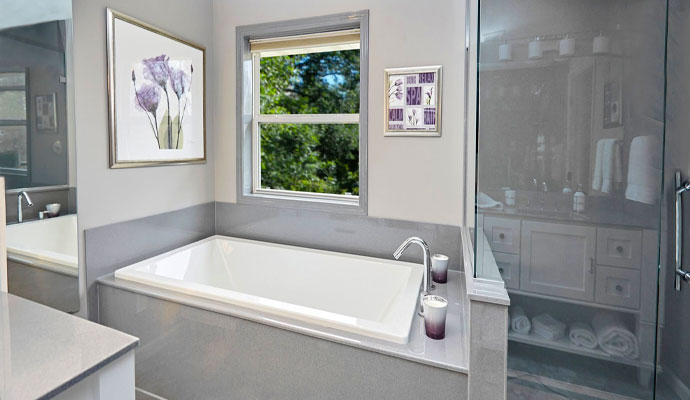 Remodelled guest bathroom