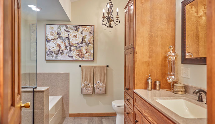 Remodelled master bathroom