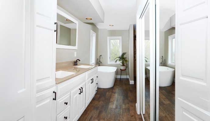 Remodelled master bathroom