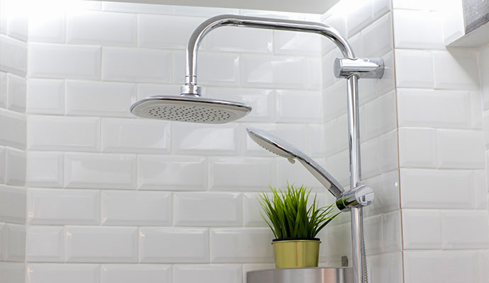 Remodelled shower