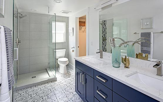 Beautiful remodeled bathroom