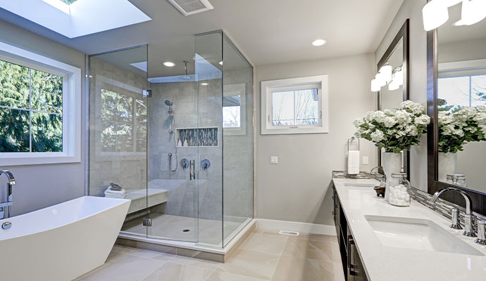 Luxury master bathroom remodel