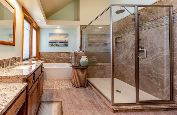 shower tub bathroom remodeling in Castle Rock