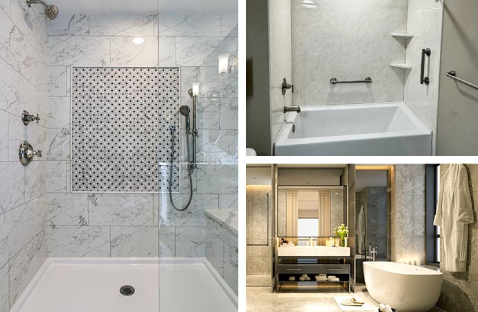 Shower and bathtub conversion