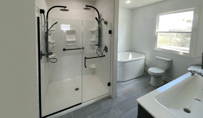 Tub to shower conversion