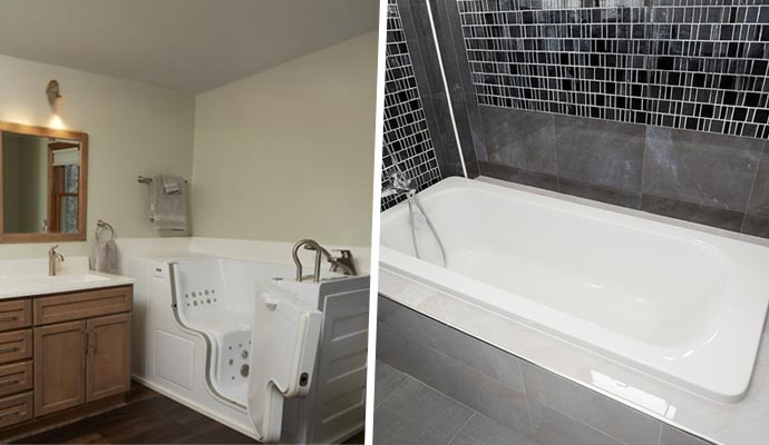 Two bathtubs