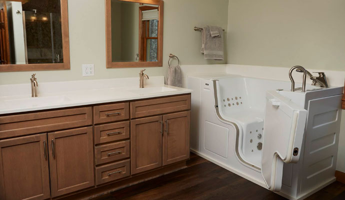 Updated modern bathroom