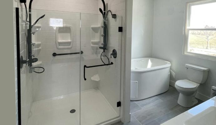 upgraded bathroom