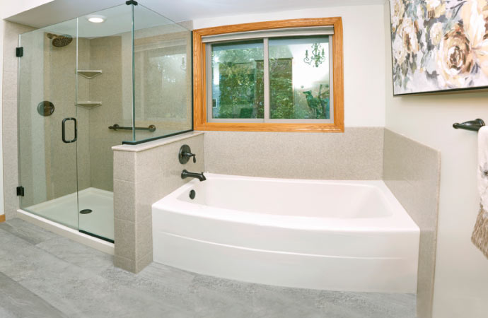 well decorated guest bathroom