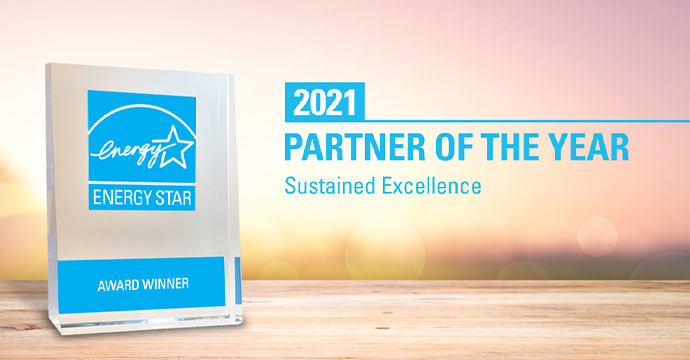 2021 ENERGY STAR® Partner of the Year - Sustained Excellence Award.